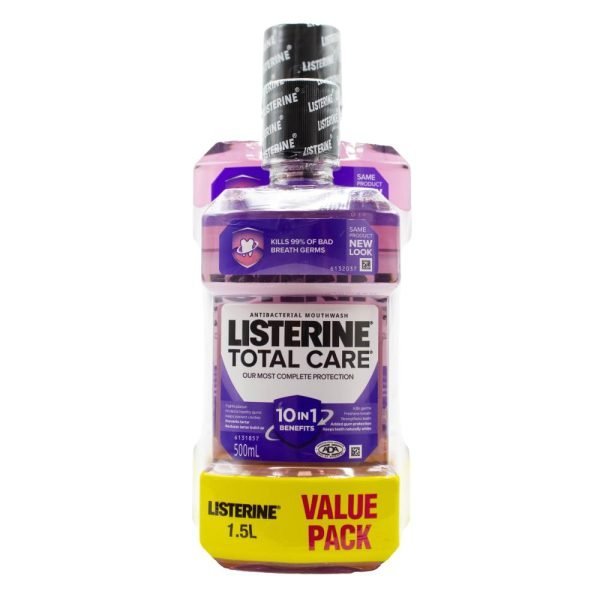 Listerine Value Pack 500ml + 1L Mouthwash Total Care