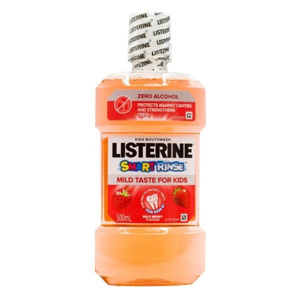 Listerine 500ml Smart Rinse For Kids Mild Berry