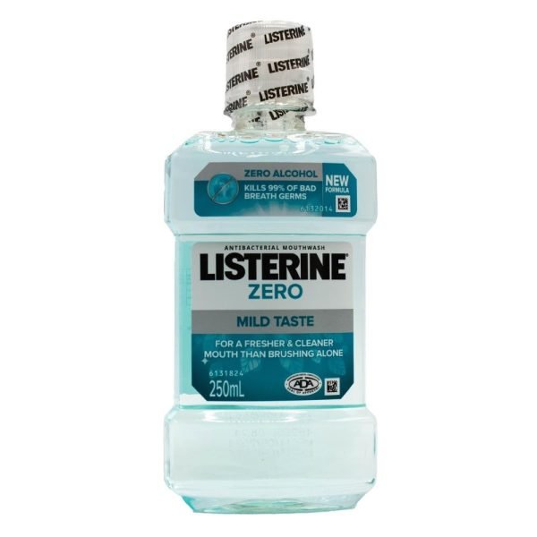 Listerine 250ml Antibacterial Mouthwash Zero