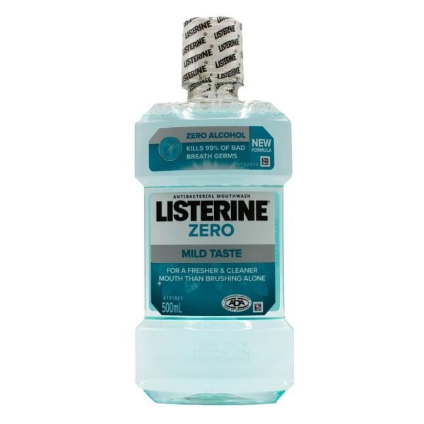 Listerine 500ml Mouthwash Zero Mild Taste