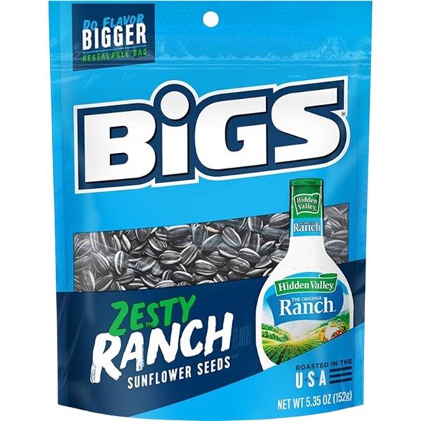 Bigs Zesty Ranch Sunflower Seeds Peg Bag 152g