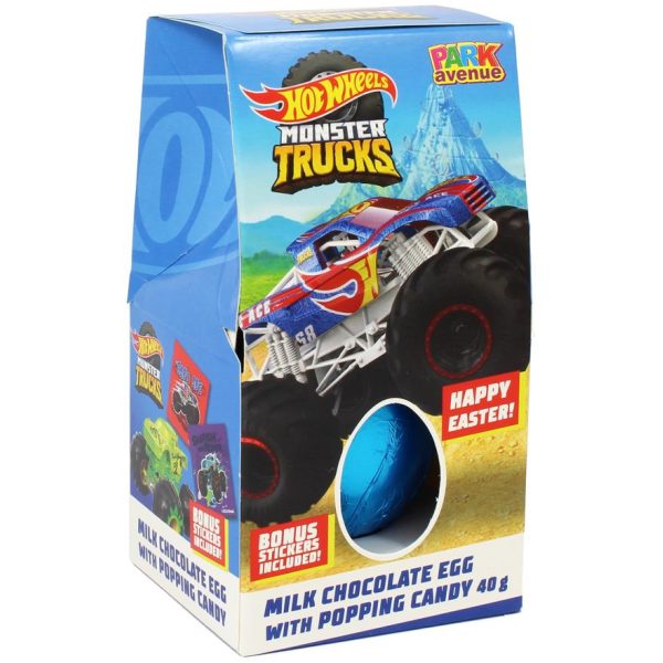 Hot Wheels Popping Candy Egg with Sticker 40g