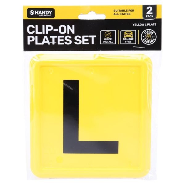 Handy Automotive Plate L All States Clip On 2pk
