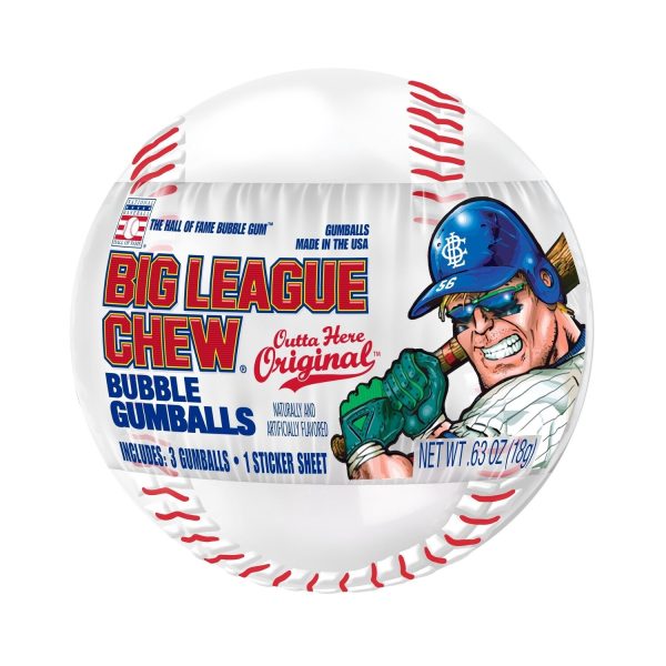 Big League Chew Baseball Bubble Gumballs 18g