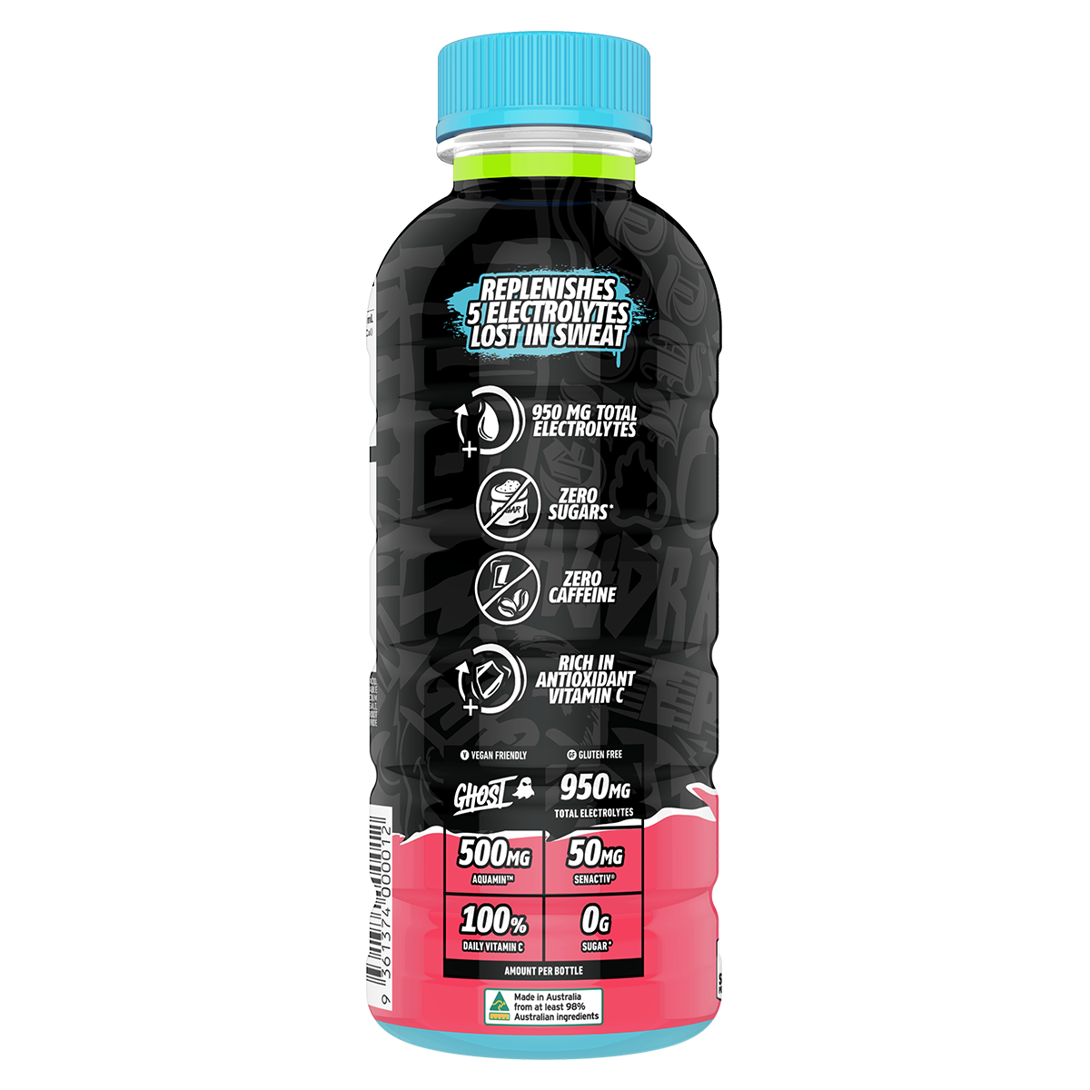 Ghost Hydration RTD Kiwi Strawberry 500ml - Image 3