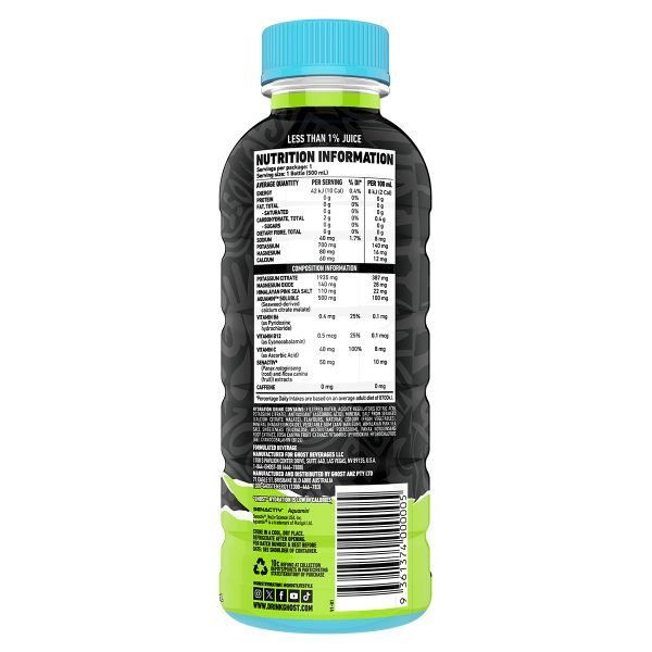 Ghost Hydration RTD Lemon Lime 500ml