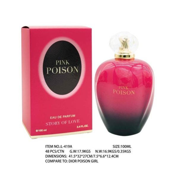 100ML Pink Poison Perfume - Smells Like Dior Poin Dirl