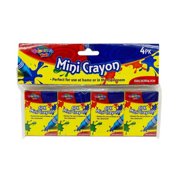 4 x 6PK Mini Crayons