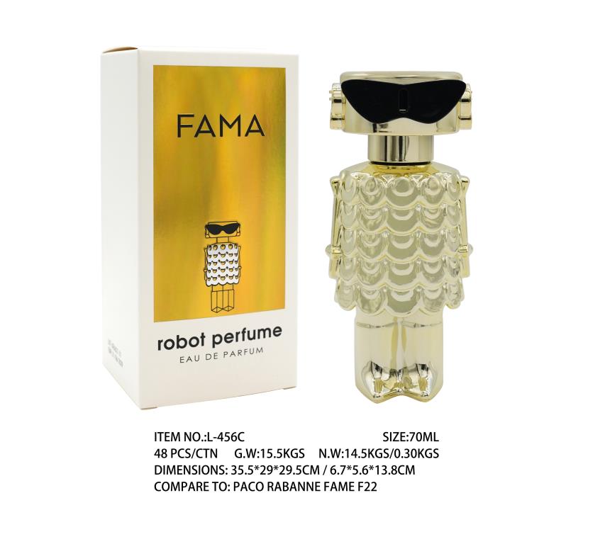 70ML Fama Robot Parfum - Smells Like Paco Rabanne Fame F22