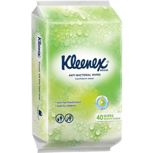 Kleenex PK40 Anti-Bacterial Wipes