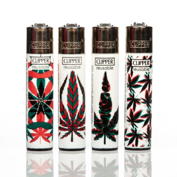 Clipper Lighter Tray Neon Leaves
