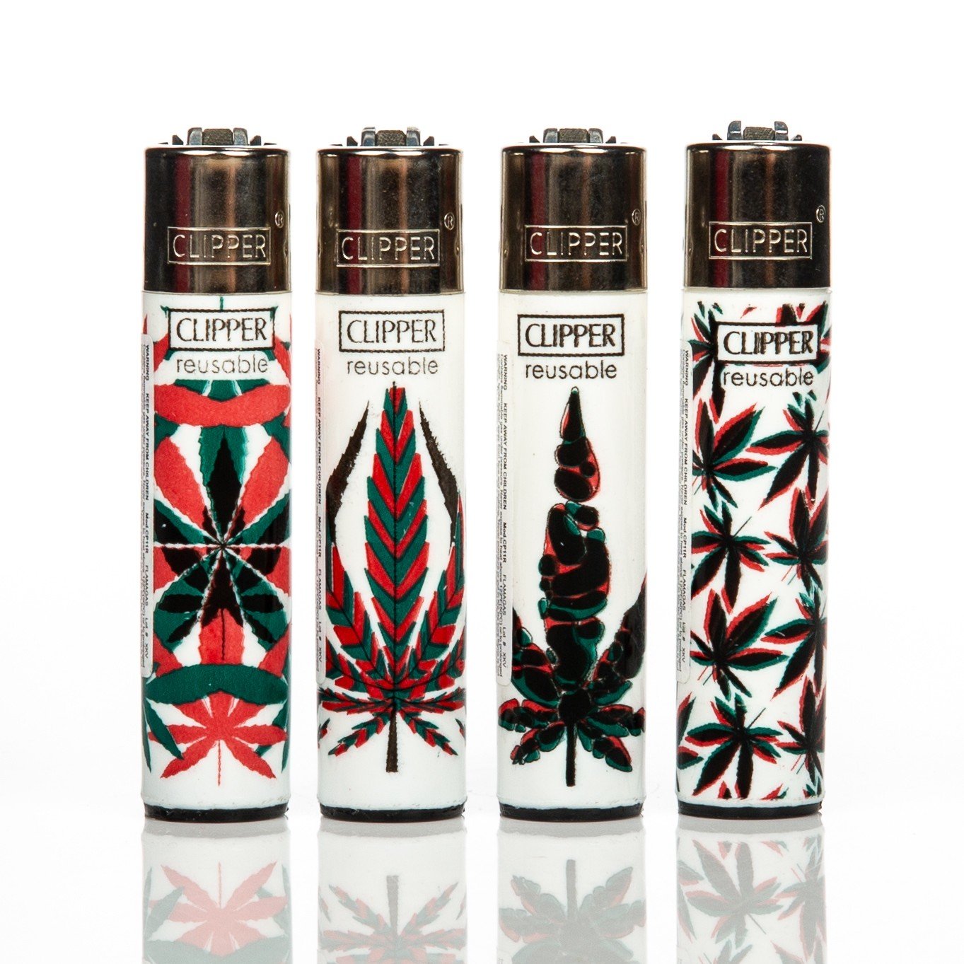 Clipper Lighter Tray Neon Leaves