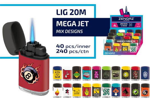 Zengaz Mega Jet Lighter – Mix M
