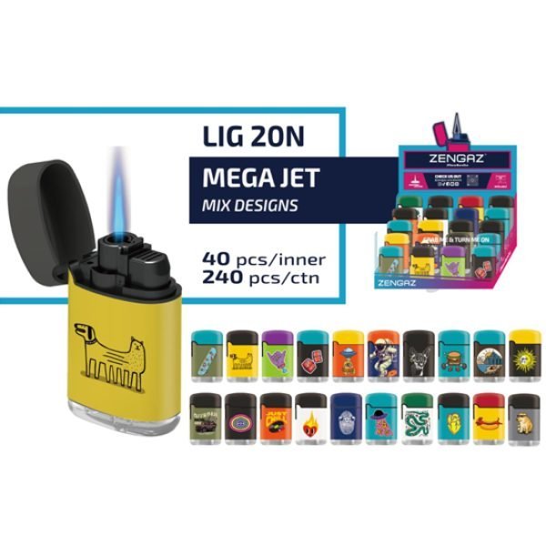 Zengaz Mega Jet Lighter – Mix N