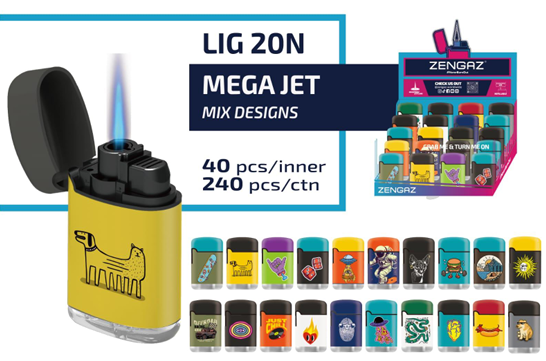 Zengaz Mega Jet Lighter – Mix N