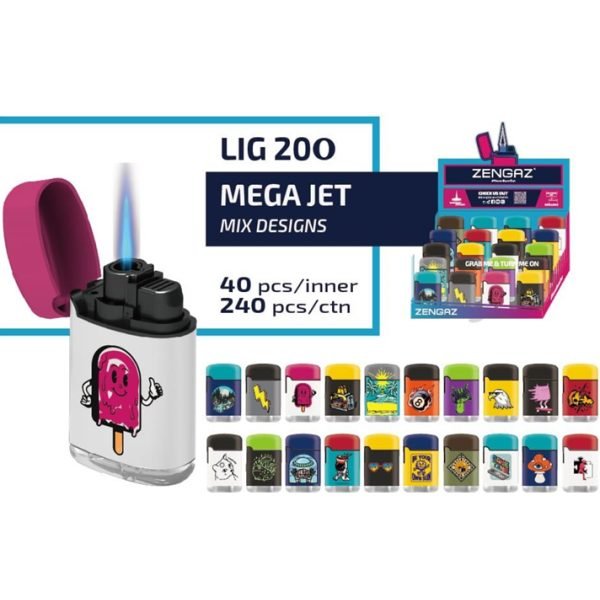 Zengaz Mega Jet Lighter – Mix O
