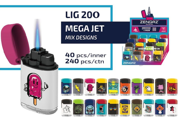 Zengaz Mega Jet Lighter – Mix O