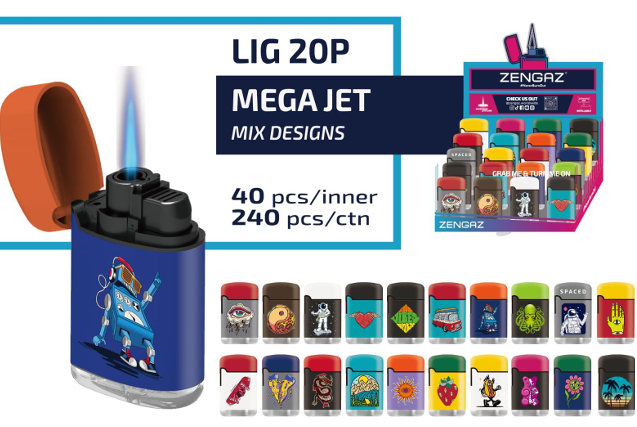 Zengaz Mega Jet Lighter – Mix P