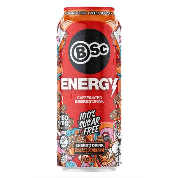 BSc Energy Can 500ml Orange Fizz