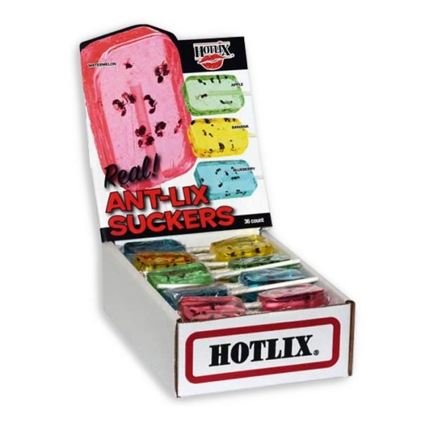 Hotlix Pops - Ant-Lix Suckers Assorted S/F 28g