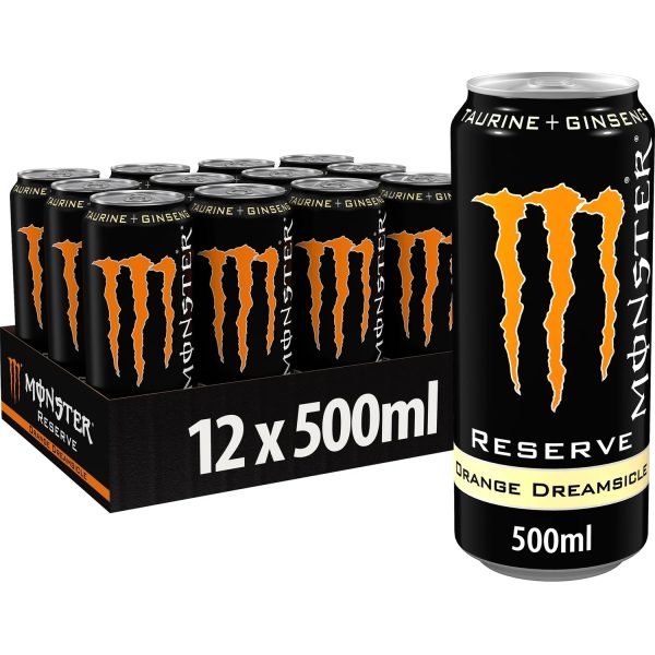 UK Monster Energy Drink Reserve Orange Dreamsicle 500ml