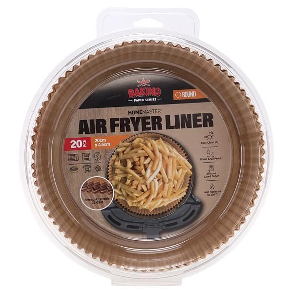 Air Fryer Liner 20pk - 20cm x 4.5cm (h) - Round