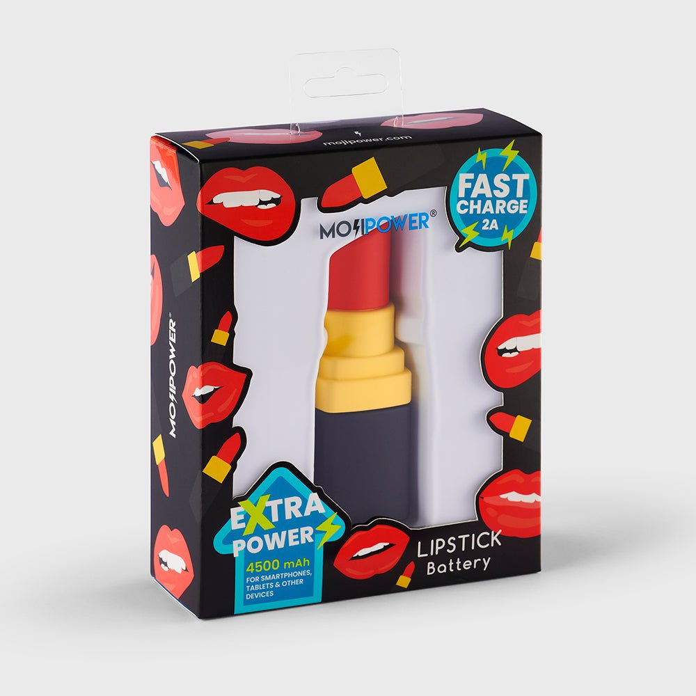 MojiPower Power Bank 4500mAh - Lipstick