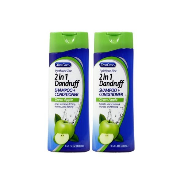 XtraCare 2-In-1 Dandruff Shampoo & Conditioner 400ml Green Apple
