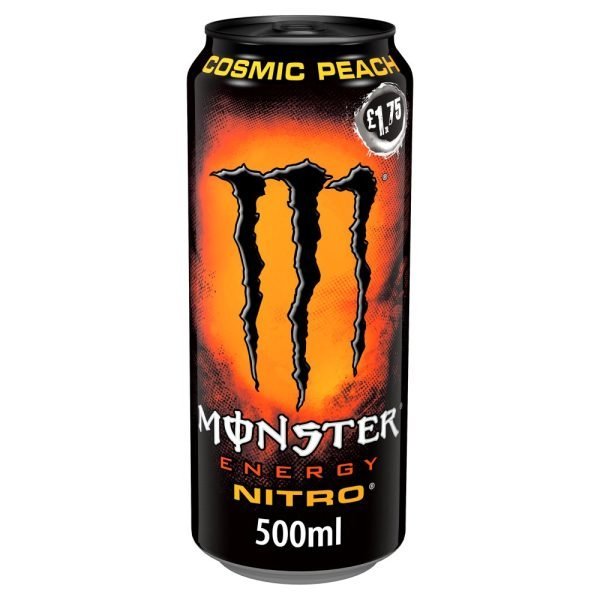 UK Monster Energy Drink Drink Nitro Cosmic Peach 500ml