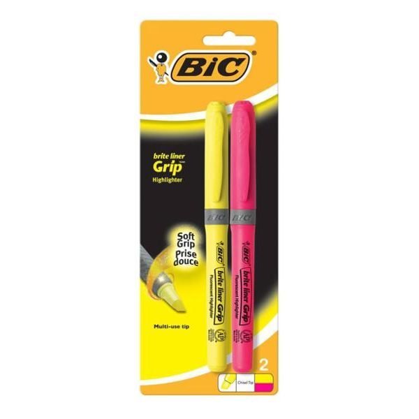 Bic Briteliner Grip Assorted BP2