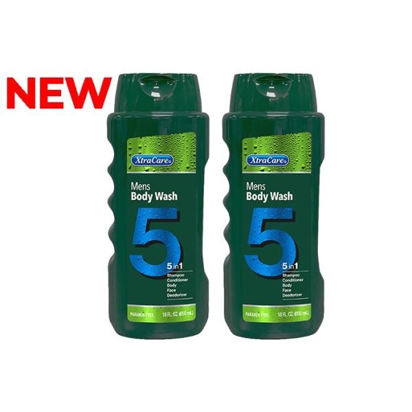 Xtracare Men's Body Wash 532ml (5 in 1: Shampoo, Conditioner, Body, Face, Deodorizer)