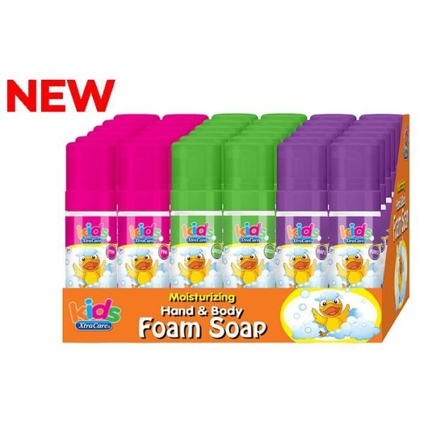 Xtracare Kids Hand & Body Foam Soap PDQ 150ml (3 Assorted)