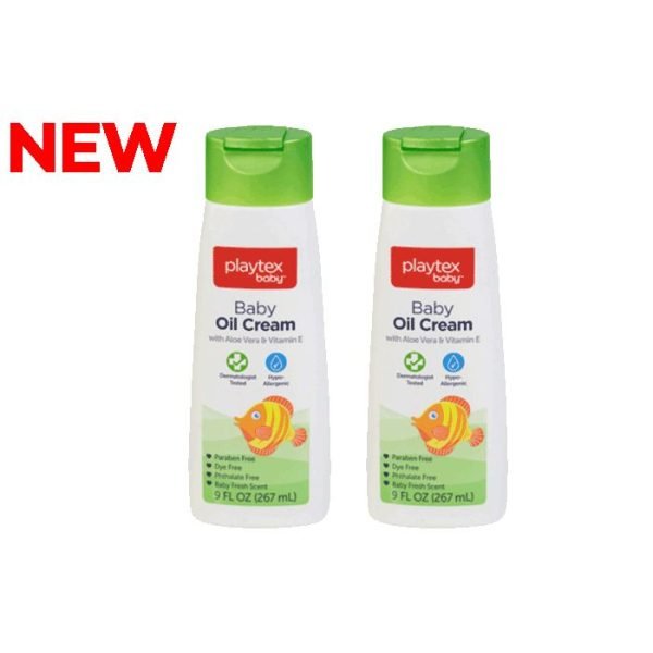 Playtex Baby Oil Cream 267ml with Aloe Vera & Vitamin E