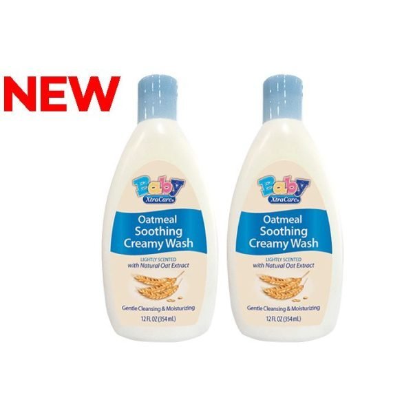Xtracare Baby Oatmeal Soothing Creamy Wash 354ml with Natural Oat Extract