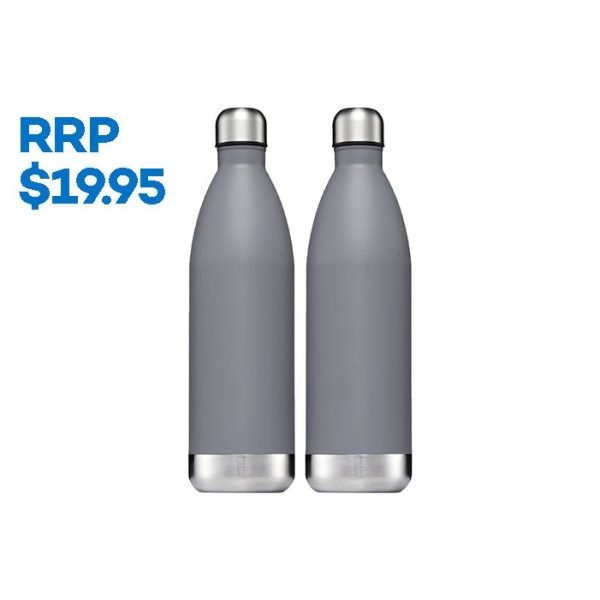 Classic 1L Water Bottle - Grey