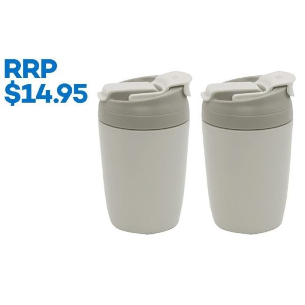 Olive 350ml Reusable Cup - Grey