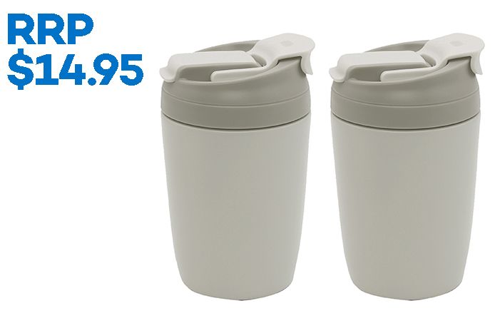 Olive 350ml Reusable Cup - Grey