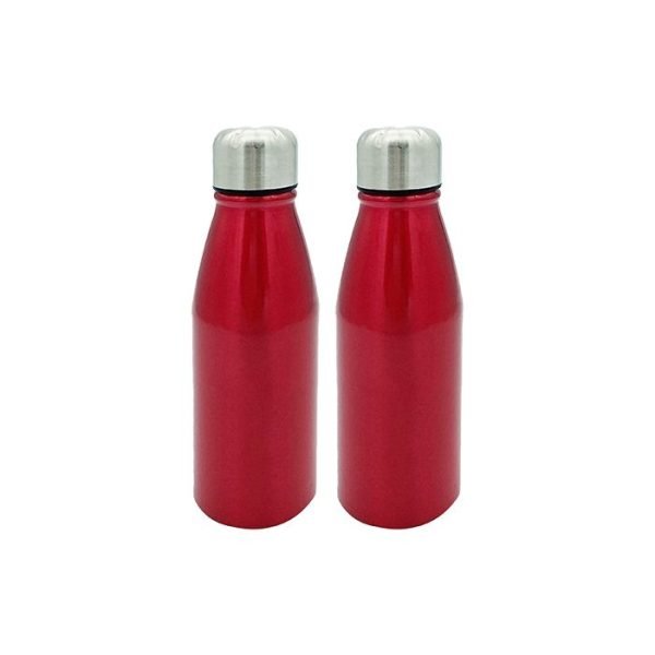 Vita Aluminium 450ml Water Bottle - Red
