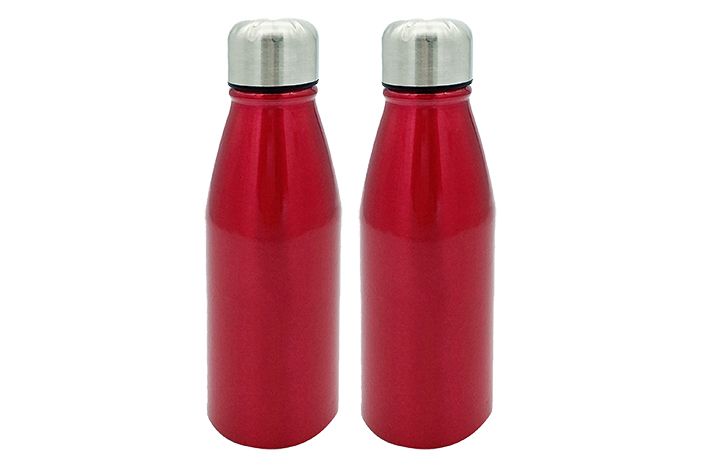 Vita Aluminium 450ml Water Bottle - Red