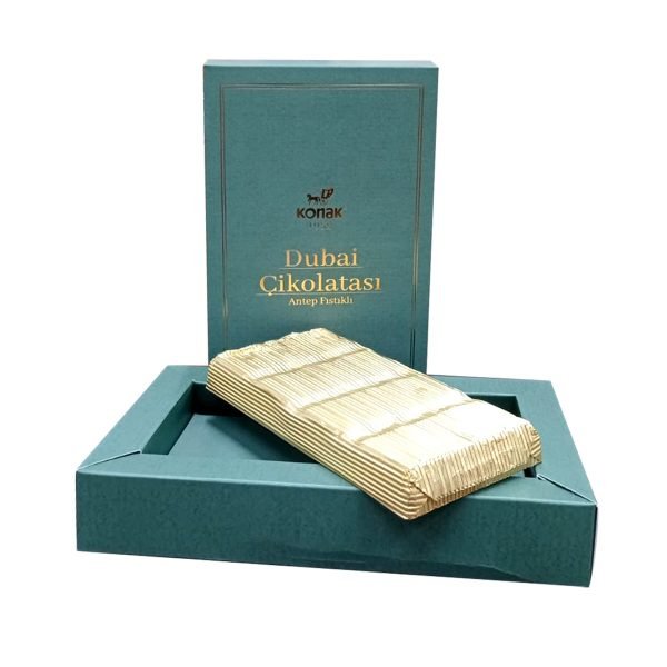 Konak Handmade Premium Dubai Chocolate Bar 200g