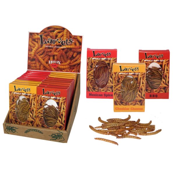 Hotlix Snax - Larvets Worm Snax - Assorted 54g