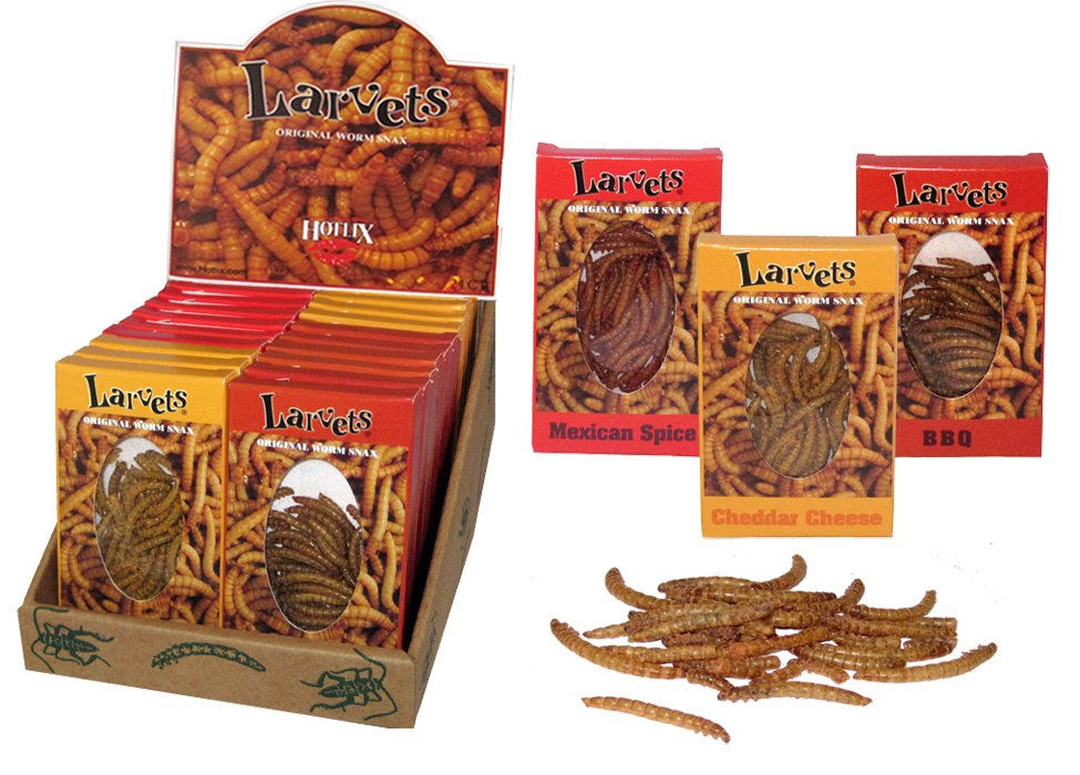 Hotlix Snax - Larvets Worm Snax - Assorted 54g