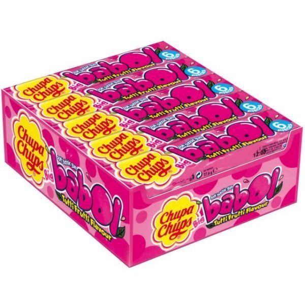 Chupa Chups Big Babol Tutti Frutti Flavour Soft Bubble Gum 27.6g