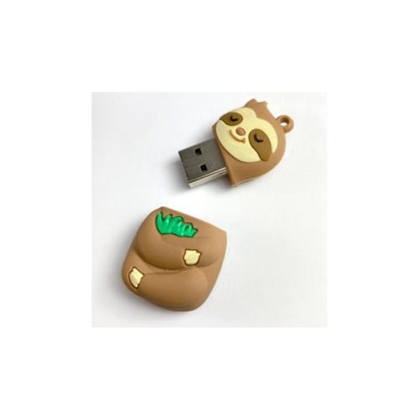 MojiPower USB Flash Drive - 16GB - Sleepy Sloth
