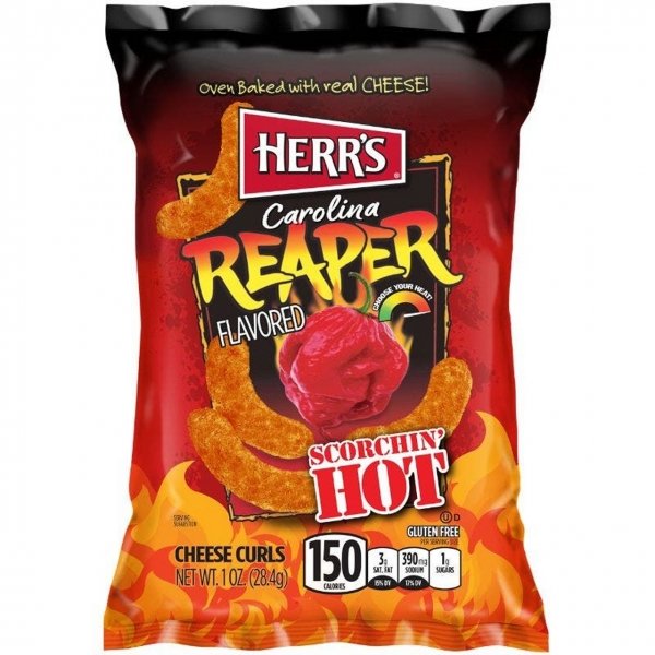 Herr's Carolina Reaper Cheese Curls 28g