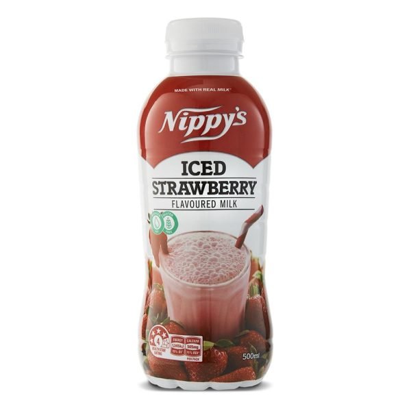 Nippys 500ml Bottle Iced Strawberry Flavoured Milk