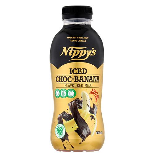 Nippys 500ml Bottle Iced Choco Banana Flavoured Milk