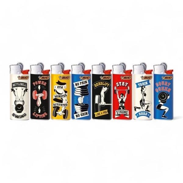 Bic Lighters Print - Body Building
