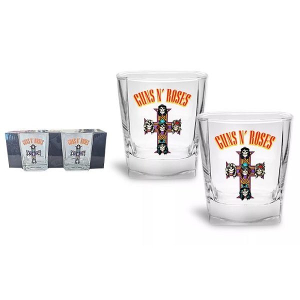 Guns N' Roses Set of 2 Spirit Glasses