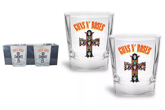 Guns N' Roses Set of 2 Spirit Glasses